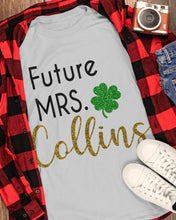 Load image into Gallery viewer, Shamrock Future Mrs Collins St Patrick's Day Guys Tee
