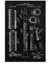 Load image into Gallery viewer, Meaningful Gift For Trumpet Clarinet Patent Reed Musical Instrument Vertical Poster
