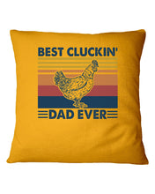 Load image into Gallery viewer, Best Cluckin' Dad Ever Retro Vintage Gift For Dad Pillow Cover
