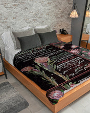Load image into Gallery viewer, Protea Everything I Am You Hepled Me To Be Gift For Mom Sherpa Blanket
