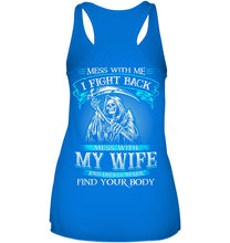 Load image into Gallery viewer, Gift For Family Mess With My Wife Ladies Flowy Tank
