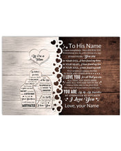 Load image into Gallery viewer, In Your Soul I Have Found My Mate Custom Name Gift For Husband Horizontal Poster
