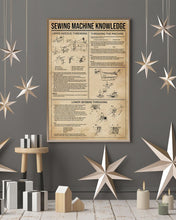 Load image into Gallery viewer, Sewing Machine Knowledge Meaningful Gift For Sewing Lovers Vertical Poster
