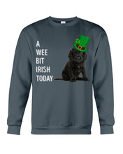 Load image into Gallery viewer, Black Cocker Spaniel Irish Today Green St. Patrick's Day Printed Mug Sweatshirt
