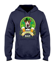 Load image into Gallery viewer, Bull Terrier With Beer Celebrate St Patrick's Day Gift For Dog Lovers Hoodie
