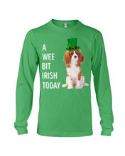 Load image into Gallery viewer, Cavalier King Charles Spaniel Irish Today Green St. Patrick's Day Printed Mug Unisex Long Sleeve
