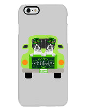 Load image into Gallery viewer, Boston Terrier Let's Go Travel Green Car St Patrick's Day Gift For Dog Lovers Phone case
