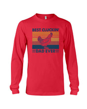 Load image into Gallery viewer, Best Cluckin' Dad Ever Retro Vintage Gift For Dad Unisex Long Sleeve
