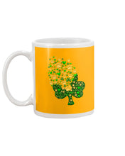 Load image into Gallery viewer, Dog Paws And Clover Shamrock Design St Patrick's Day Gift For Dog Lovers Mug

