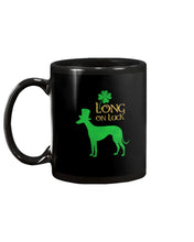 Load image into Gallery viewer, Sighthound Long On Luck Green St. Patrick's Day Printed Mug Mug
