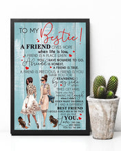 Load image into Gallery viewer, A Friend Gives Hope When Life Is Low Gift For Bestie Vertical Poster
