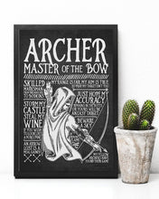 Load image into Gallery viewer, Archery Master Of The Bow Black Background Vertical Poster
