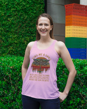 Load image into Gallery viewer, Sing Me A Song Dragonfly Retro Vintage Ladies Flowy Tank
