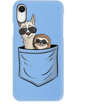 Load image into Gallery viewer, Cool Llama And Sloth In Pocket Meaningful Gift Phone case
