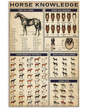Load image into Gallery viewer, Something You Should Know About Horse Knowledge Vertical Poster
