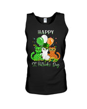 Load image into Gallery viewer, Lovely Cat And Balloons Happy St Patrick's Day Gift For Cat Lovers Unisex Tank Top
