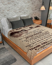 Load image into Gallery viewer, Custom Name Gift For Wife Lake Reflection You Complete Me Sherpa Blanket
