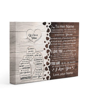 Load image into Gallery viewer, Love You For All That You Are Custom Name Gift For Wife Matte Canvas
