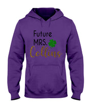 Load image into Gallery viewer, Shamrock Future Mrs Collins St Patrick's Day Hoodie
