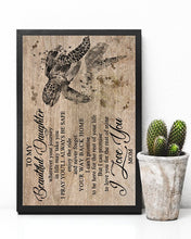 Load image into Gallery viewer, Turtle Love You For The Rest Of Mine Mom Gift For Daughter Vertical Poster
