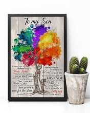 Load image into Gallery viewer, Colorful Tree Mom Gift For Son You Are My Sunshine Vertical Poster
