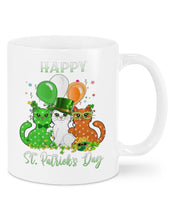 Load image into Gallery viewer, Lovely Cat And Balloons Happy St Patrick's Day Gift For Cat Lovers Mug
