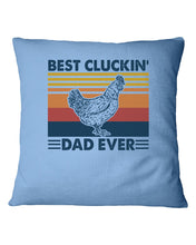 Load image into Gallery viewer, Best Cluckin' Dad Ever Retro Vintage Gift For Dad Pillow Cover
