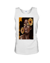 Load image into Gallery viewer, Black Girl With Sunflower On Head Gift Unisex Tank Top
