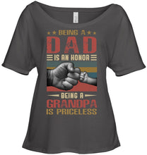 Load image into Gallery viewer, Being A Dad And Being A Grandpa Meaningful Gift For Family Ladies Tee

