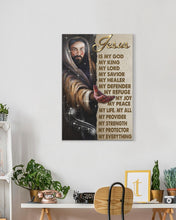 Load image into Gallery viewer, Jesus Is My God My King My Lord Gift Matte Canvas
