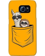 Load image into Gallery viewer, Cool Llama And Sloth In Pocket Meaningful Gift Phone case
