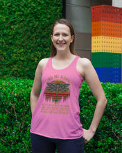 Load image into Gallery viewer, Sing Me A Song Dragonfly Retro Vintage Ladies Flowy Tank

