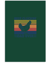 Load image into Gallery viewer, Best Cluckin' Dad Ever Retro Vintage Gift For Dad Vertical Poster
