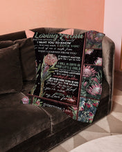 Load image into Gallery viewer, Protea Everything I Am You Hepled Me To Be Gift For Mom Fleece Blanket
