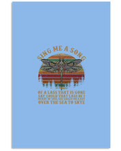 Load image into Gallery viewer, Sing Me A Song Dragonfly Retro Vintage Vertical Poster
