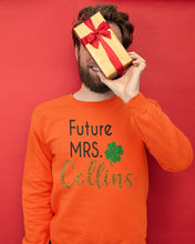 Load image into Gallery viewer, Shamrock Future Mrs Collins St Patrick's Day Sweatshirt
