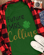 Load image into Gallery viewer, Shamrock Future Mrs Collins St Patrick's Day Guys Tee
