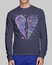 Load image into Gallery viewer, Purple Wings Gift For Angel Grandpa I Used To Be His Angel Unisex Long Sleeve
