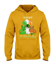 Load image into Gallery viewer, Lovely Cat And Balloons Happy St Patrick's Day Gift For Cat Lovers Hoodie
