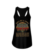 Load image into Gallery viewer, Sing Me A Song Dragonfly Retro Vintage Ladies Flowy Tank
