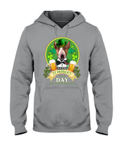 Load image into Gallery viewer, Bull Terrier With Beer Celebrate St Patrick's Day Gift For Dog Lovers Hoodie

