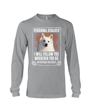 Load image into Gallery viewer, American Eskimo Personal Stalker St. Patrick's Day Printed Mug Unisex Long Sleeve
