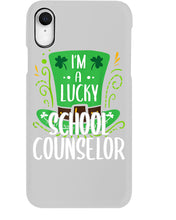 Load image into Gallery viewer, Green Top Hat I'm A Lucky School Counselor St Patrick's Day Gift Phone case
