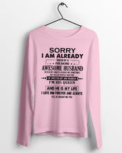 Load image into Gallery viewer, A Freaking Awesome Husband Is My Life Unisex Long Sleeve

