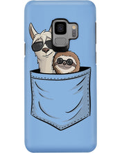 Load image into Gallery viewer, Cool Llama And Sloth In Pocket Meaningful Gift Phone case
