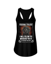 Load image into Gallery viewer, Labradoodle Personal Stalker St. Patrick's Day Printed Mug Ladies Flowy Tank
