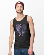 Load image into Gallery viewer, Purple Wings Gift For Angel Grandpa I Used To Be His Angel Unisex Tank Top
