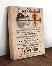 Load image into Gallery viewer, Falling In Love With You Was Beyond My Control Gift For Husband Matte Canvas
