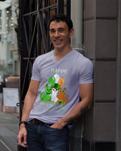 Load image into Gallery viewer, Lovely Cat And Balloons Happy St Patrick's Day Gift For Cat Lovers Guys V-Neck

