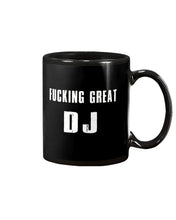 Load image into Gallery viewer, Fucking Great DJ Black And White Printed Mug Mug
